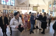 Ekipa parafii Malanow podczas nabozenstwa