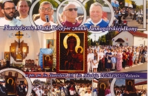 Wizerunki księży oraz obrazu jasnogórskiego 