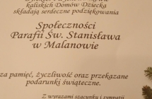 Podziękowanie dla Parafian...